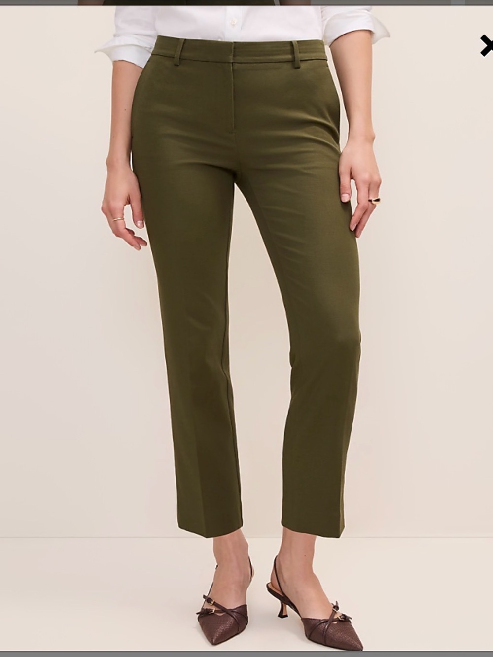 Ann Taylor Factory Ankle Length Slim Dress Pants